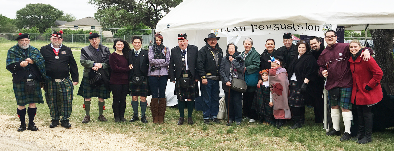 CFSNA tent at San Antonio Highland Games San Antonio Texas USA 2018
