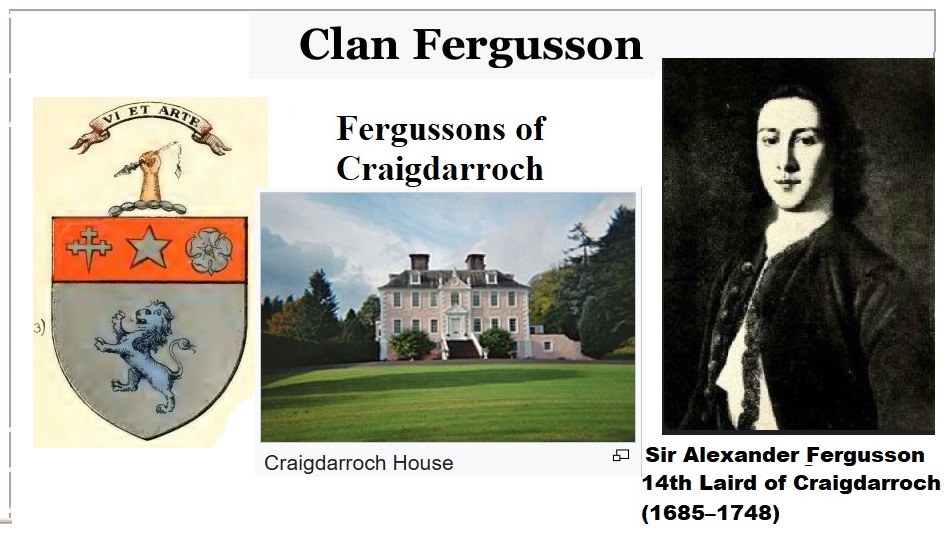 Arms Craigdarroch Fergusson branch