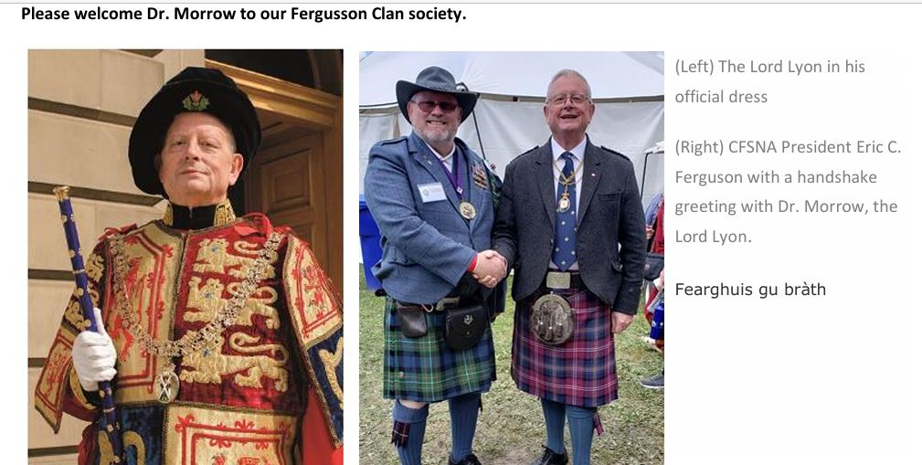 Lord Lyon with Eric Ferguson